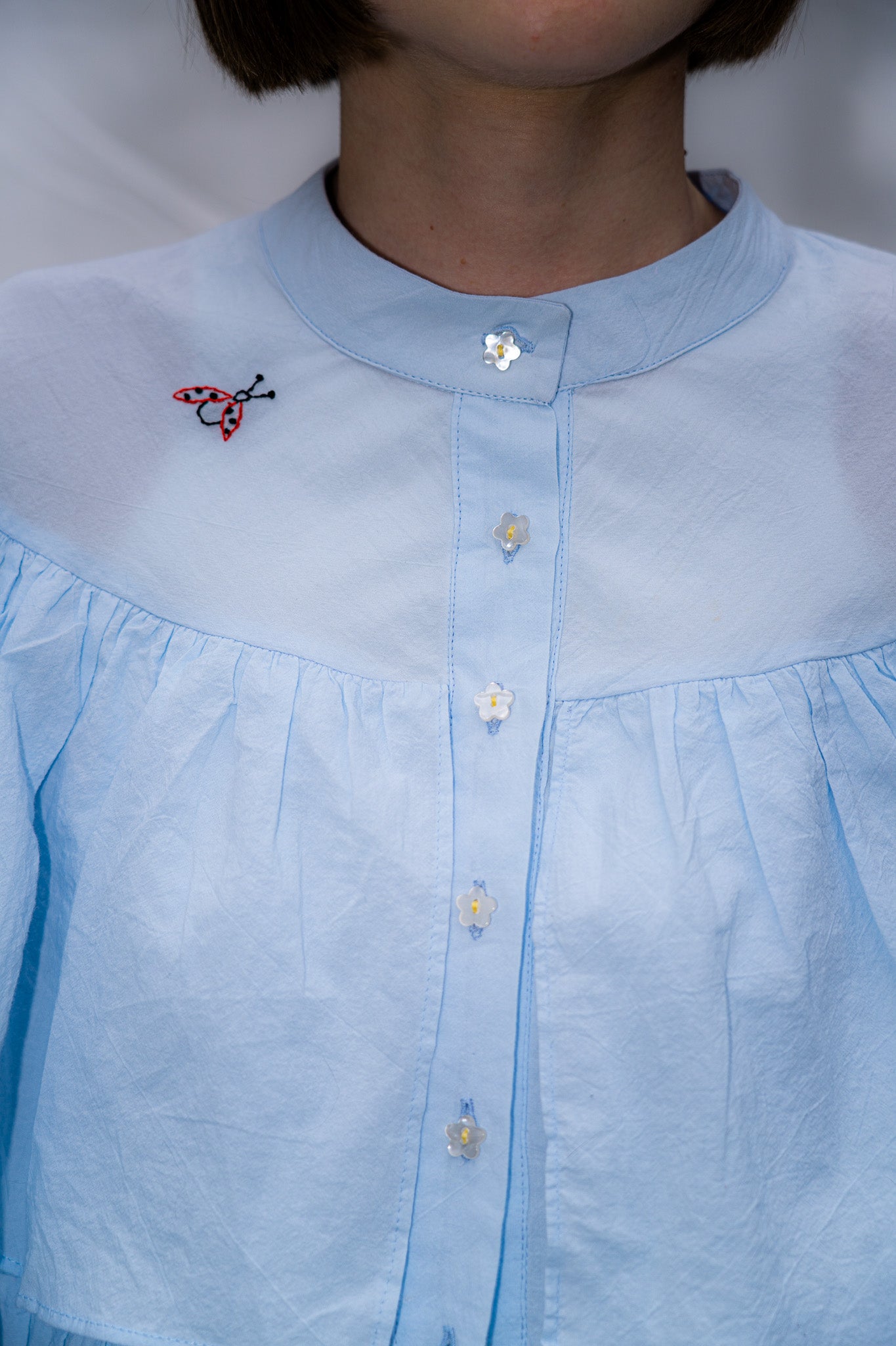 Touch The Grass blouse - SPIN LIKE A CHILD