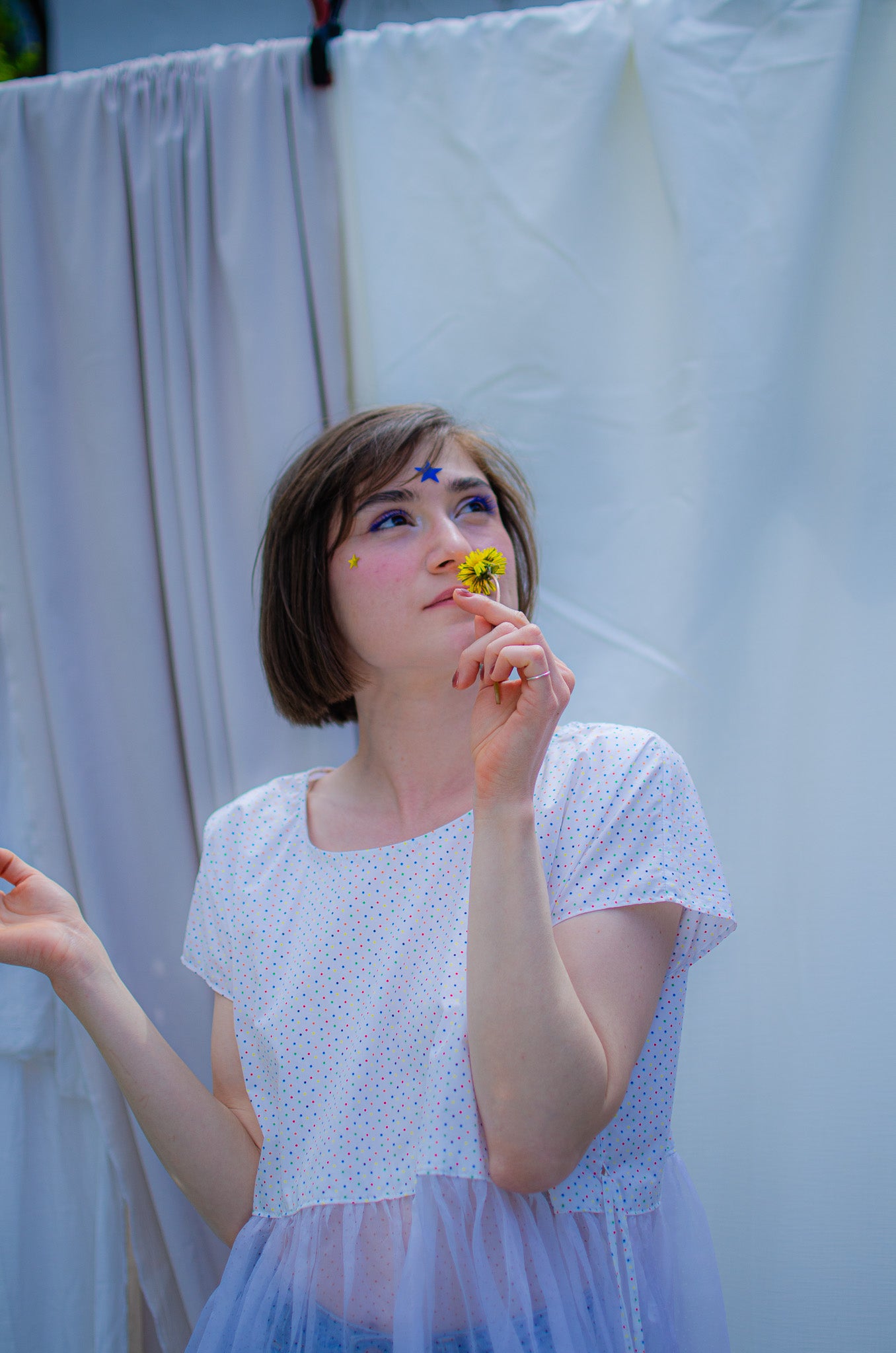 Handmade dress Confetti - OPEN LIKE A CHILD
