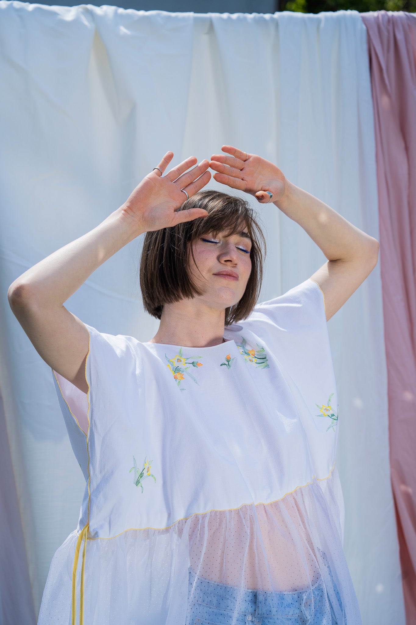 Handmade dress Sunshine - OPEN LIKE A CHILD
