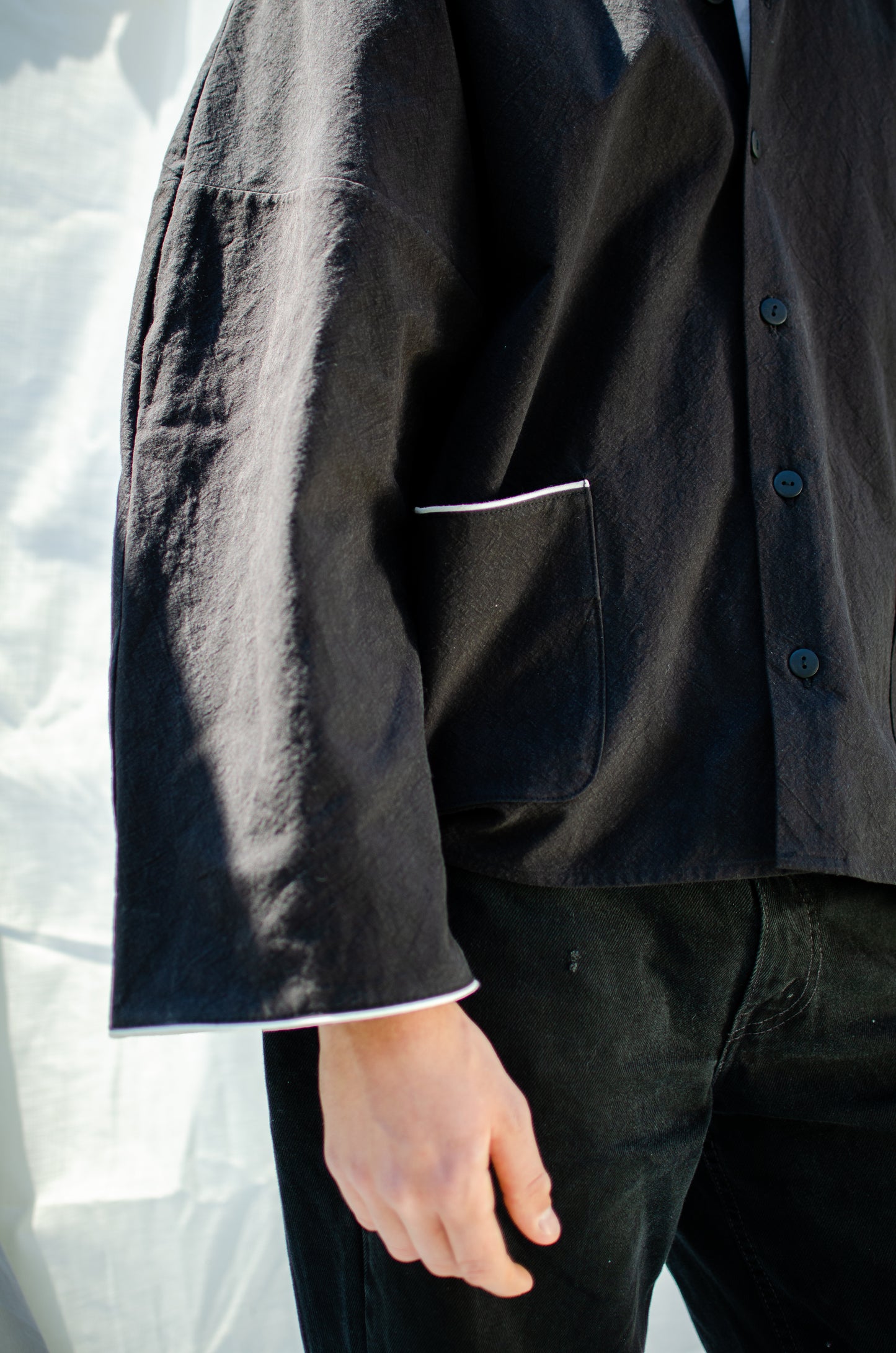 Worker Jacket Black - DREAM LIKE A CHILD