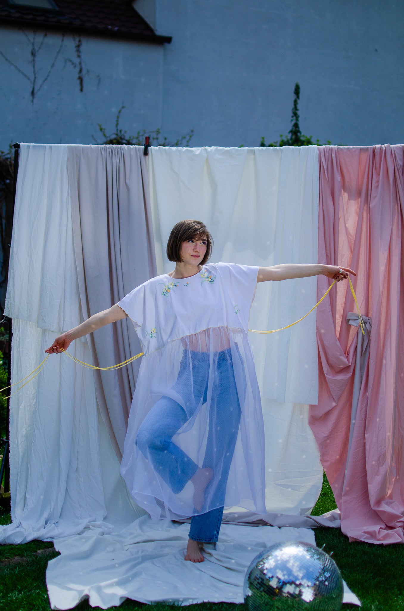 Handmade dress Sunshine - OPEN LIKE A CHILD