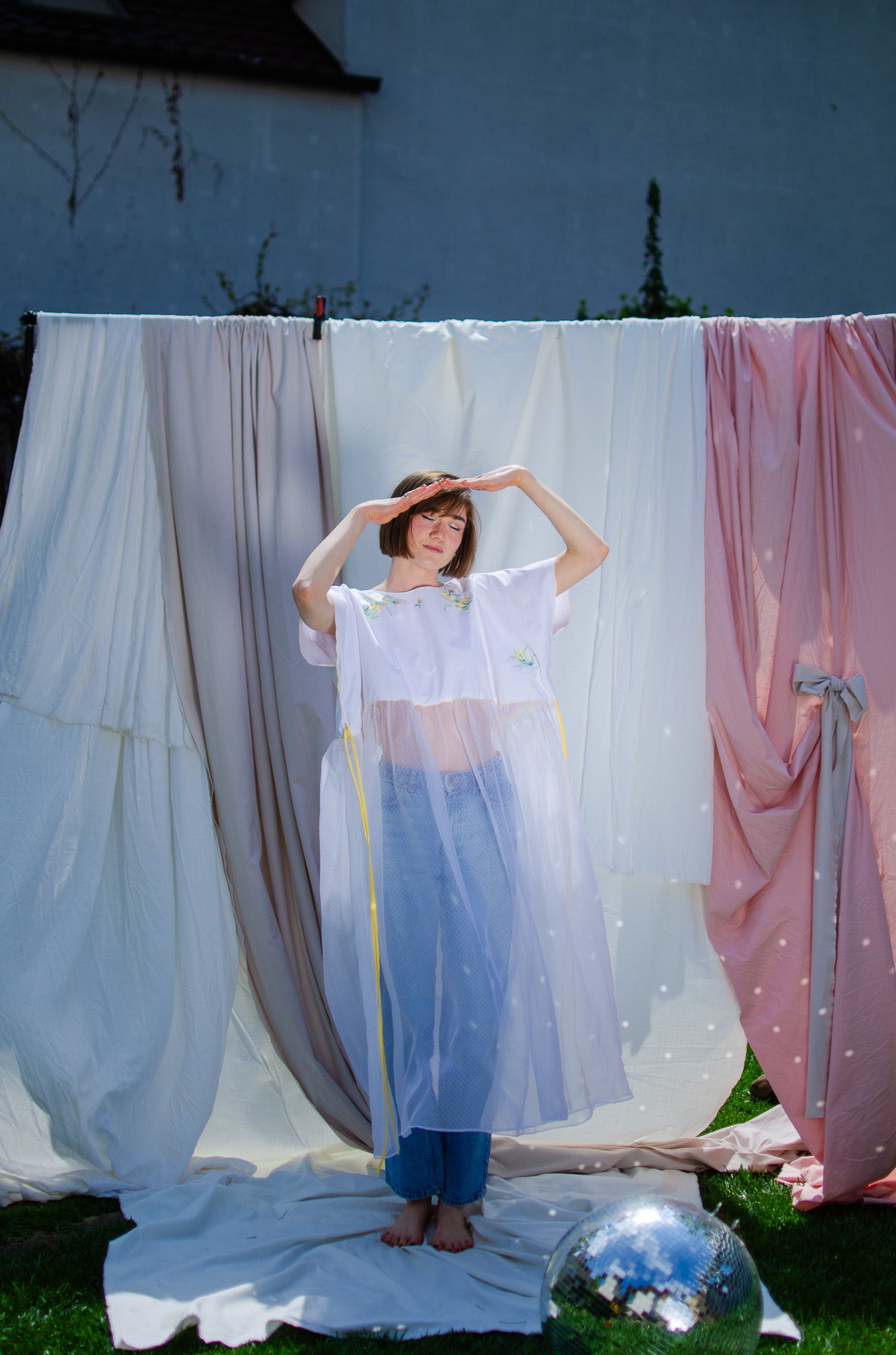 Handmade dress Sunshine - OPEN LIKE A CHILD