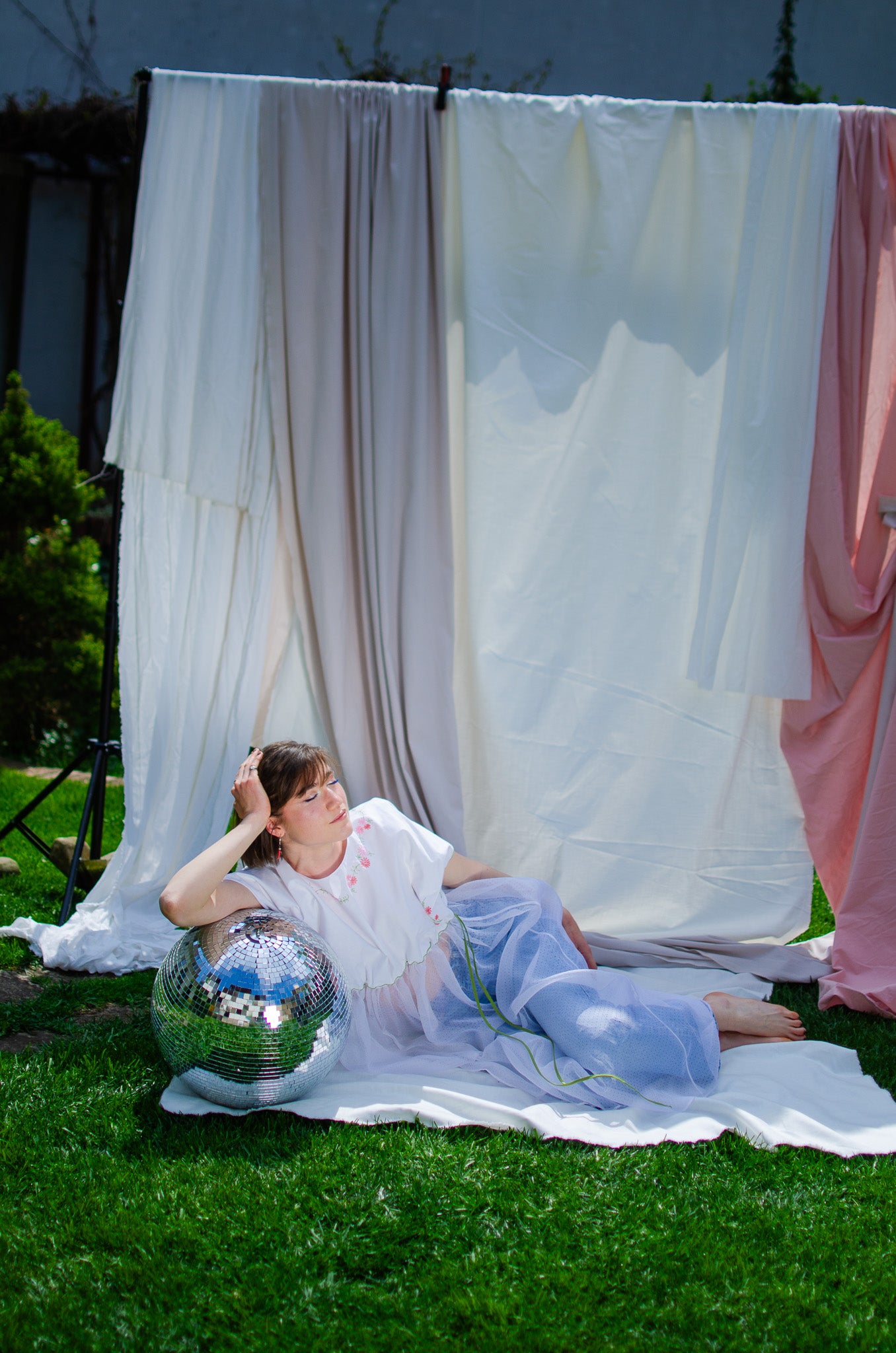 Handmade dress Green Grass - OPEN LIKE A CHILD