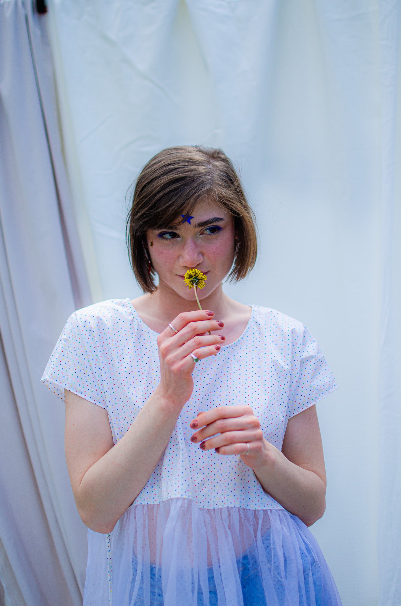 Handmade dress Confetti - OPEN LIKE A CHILD