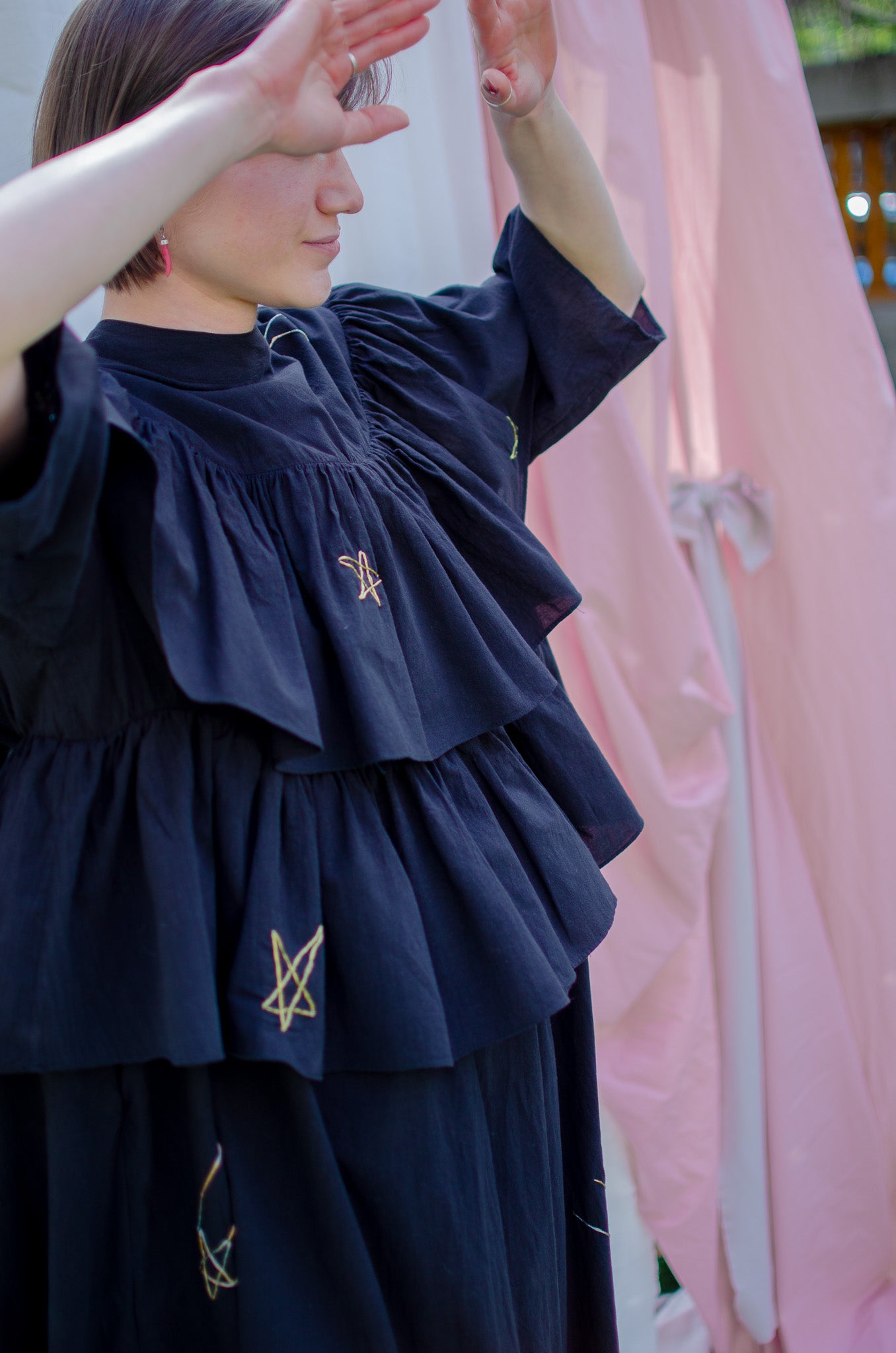 Night Summer Sky blouse - SPIN LIKE  A CHILD