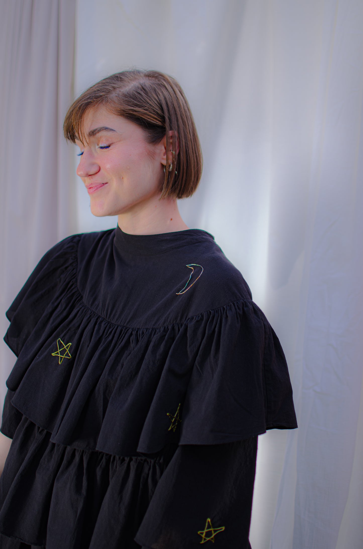 Night Summer Sky blouse - SPIN LIKE  A CHILD